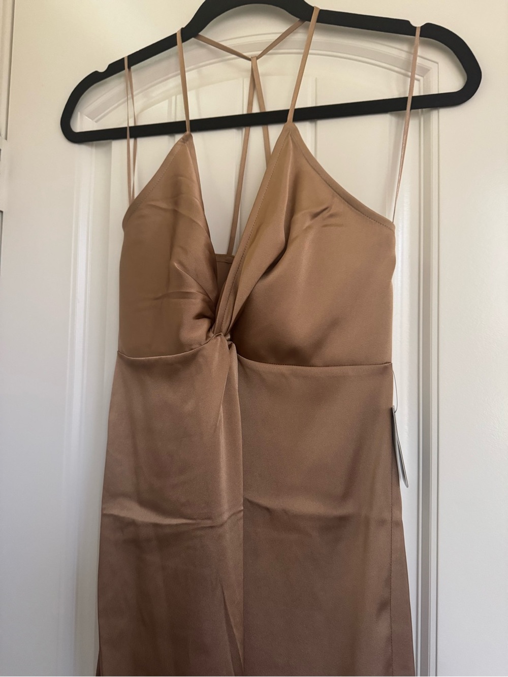 NWT Express Satin Twist Front Slip Dress Size S - Picture 4 of 5